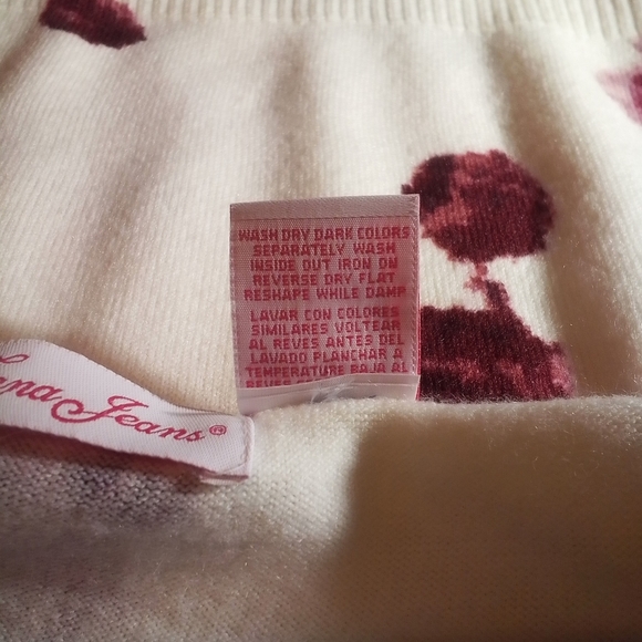 Lena Jeans Sweater Top Scoop Neck Three Forth Sleeves Size Small Gently … - Picture 6 of 10